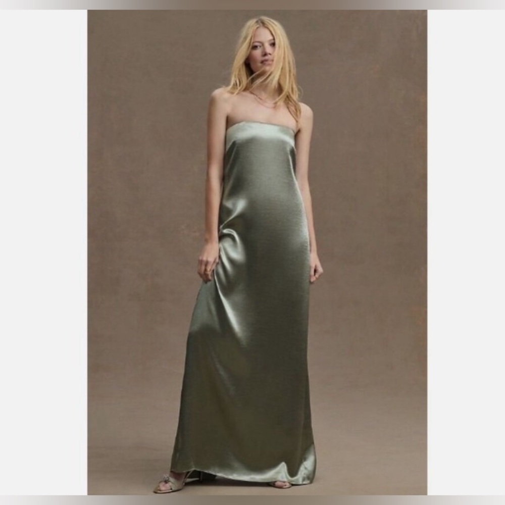Sachin & Babi Green Strapless Dress size 10 from Anthropology